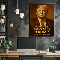 Donald Trump 47th President Poster