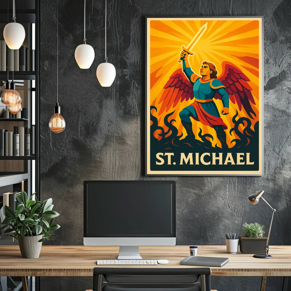 Archangel Michael Sacred Art Poster