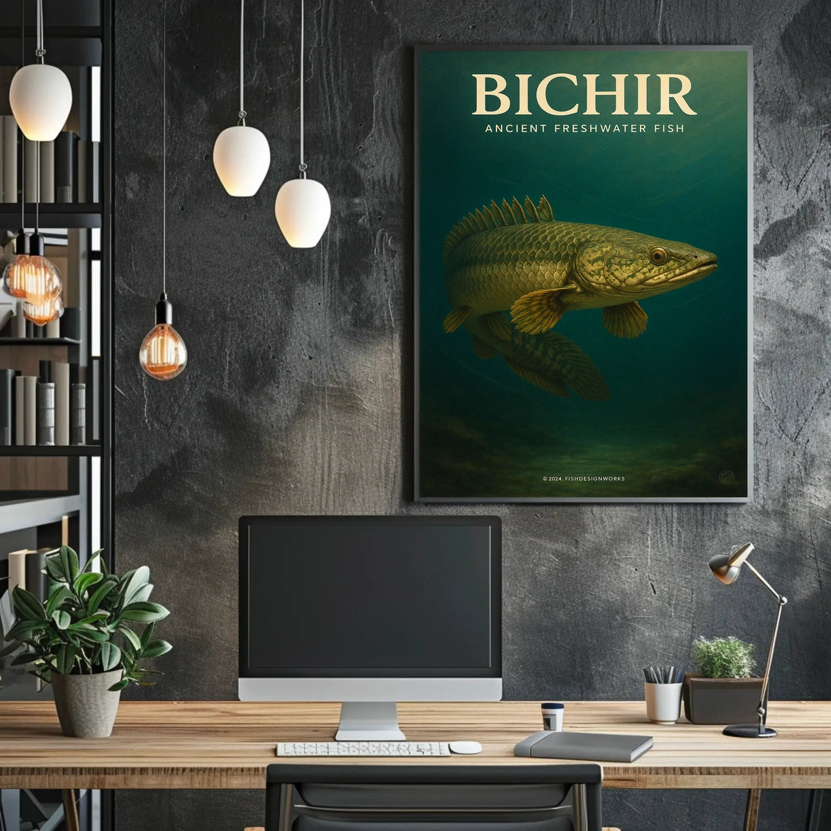 Bichir Ancient Freshwater Fish Poster