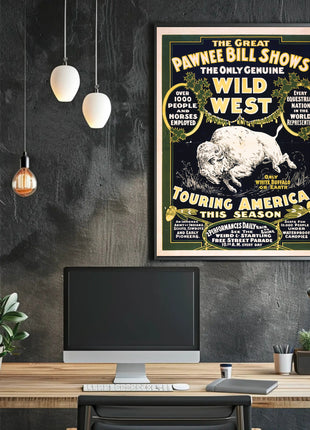 The Great Pawnee Bill Wild West Show Poster