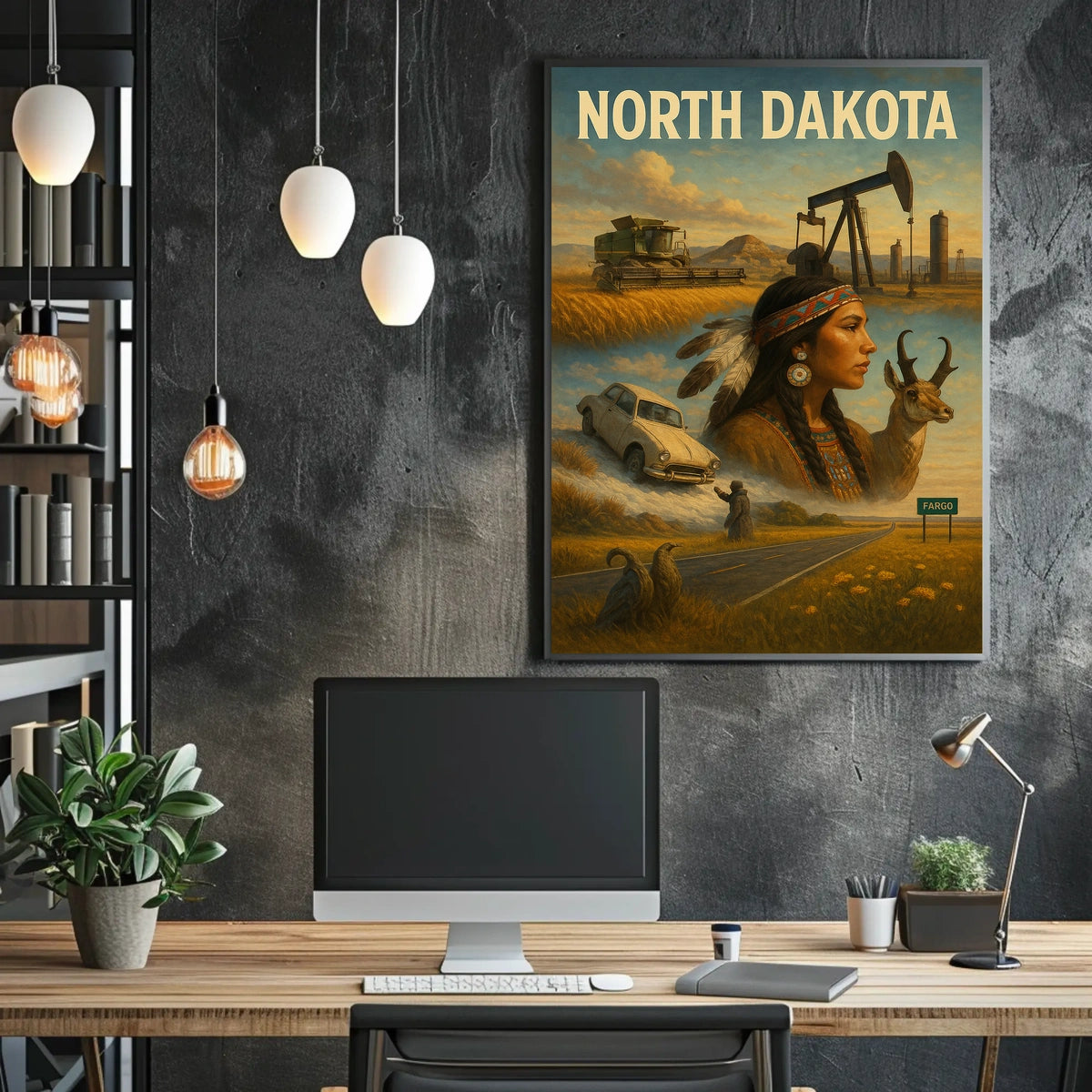 North Dakota Heritage Poster