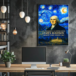 James Madison 4th President of the United States Presidential Masterpiece Series Poster