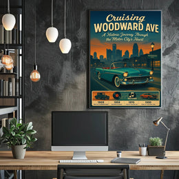 Cruising Woodward Ave Poster PosterGoat