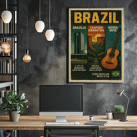 Brazil Modernist Architecture Wall Art with Natural Beauty PosterGoat