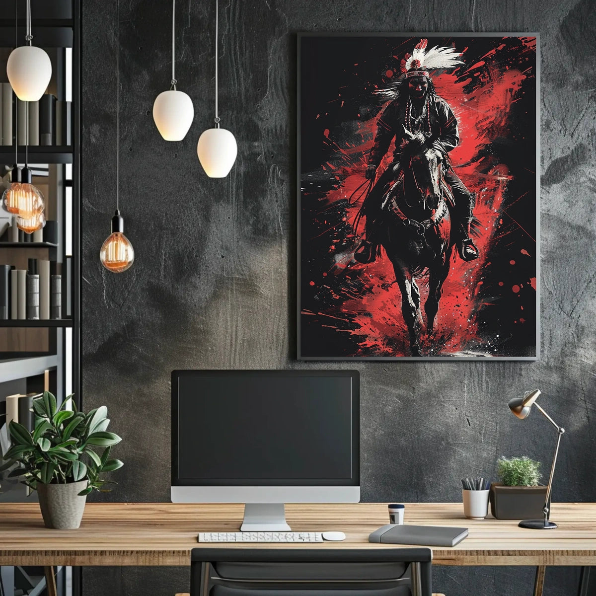 Warrior On Horseback Poster