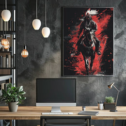 Warrior On Horseback Poster