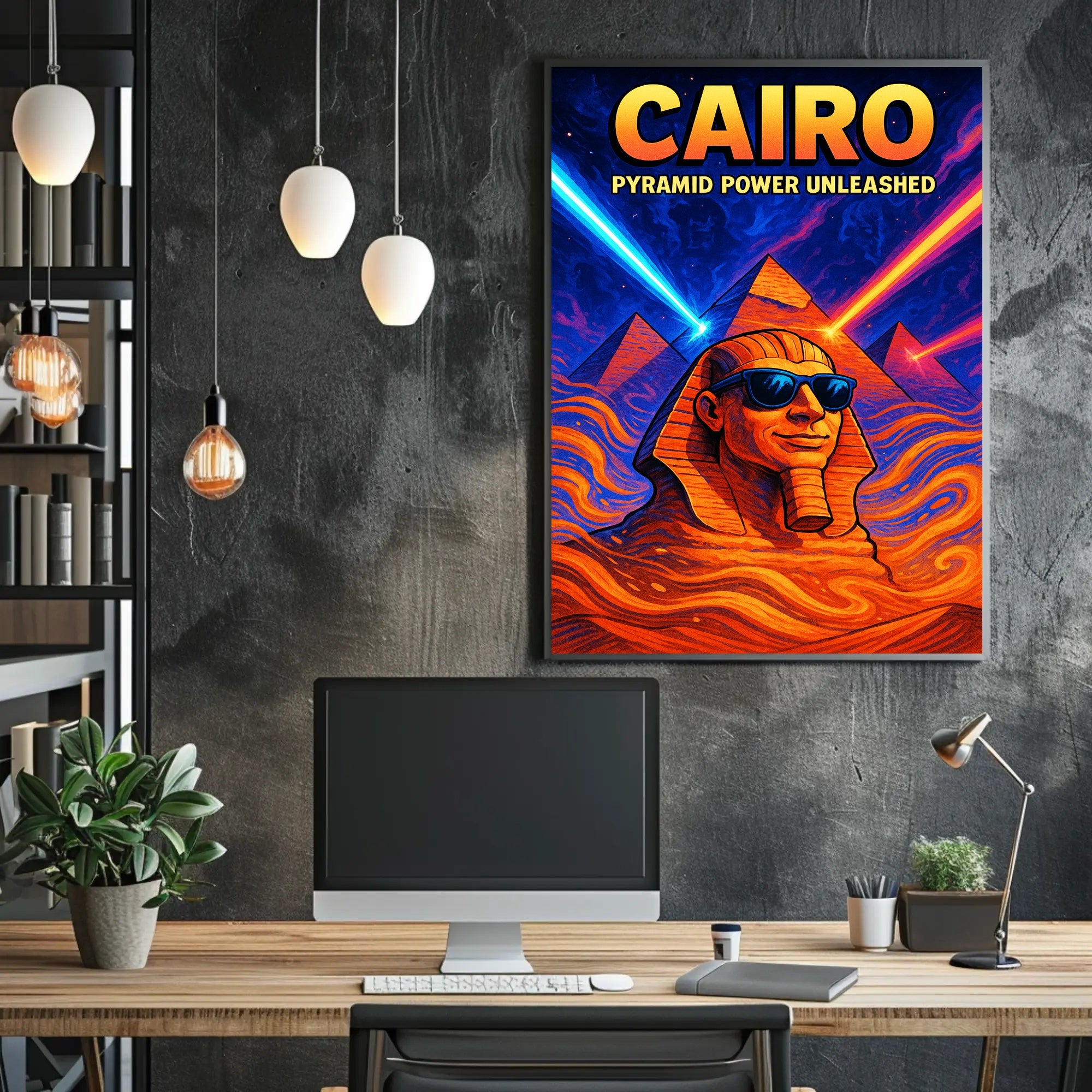 Cairo Pyramid Power Unleashed Poster PosterGoat