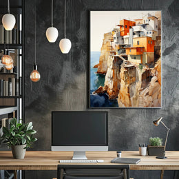 Cliffside Abodes Poster