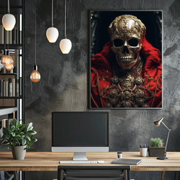 Regal Skull Artistry Poster PosterGoat