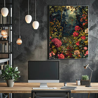 Enchanted Forest Garden William Morris Art Poster