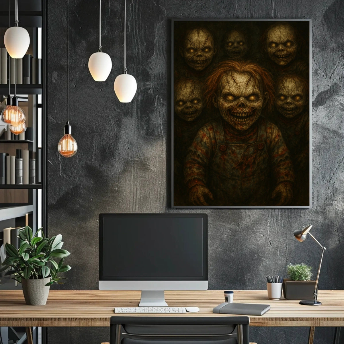 Creepy Dolls In The Shadows Poster