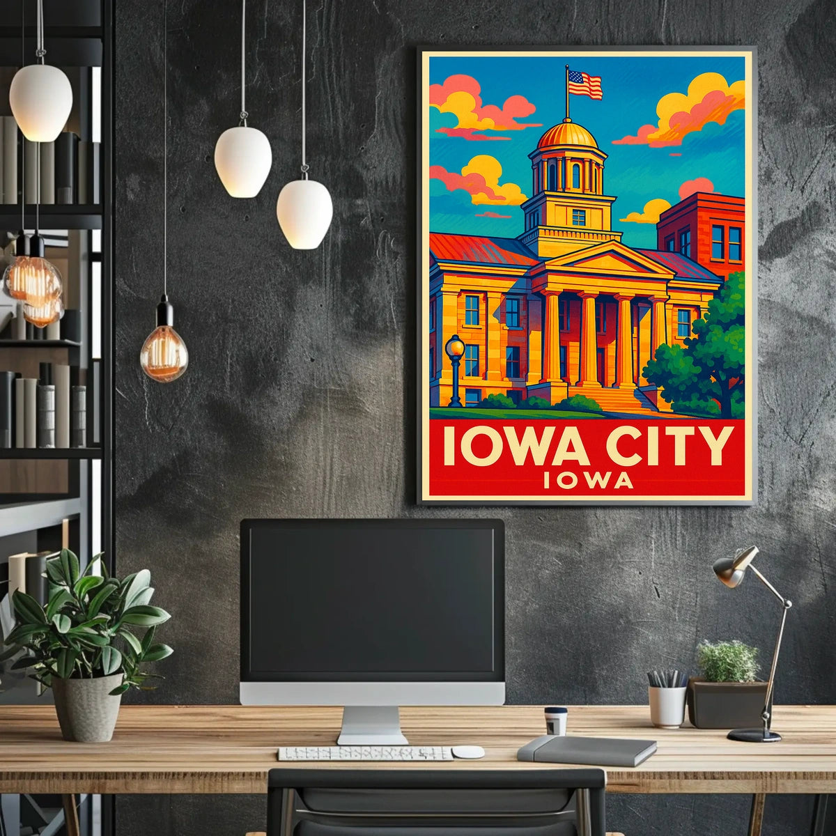 Iowa City Landmark Poster