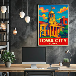 Iowa City Landmark Poster