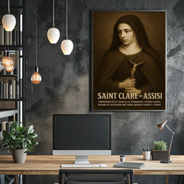 Saint Clare Of Assisi Poster
