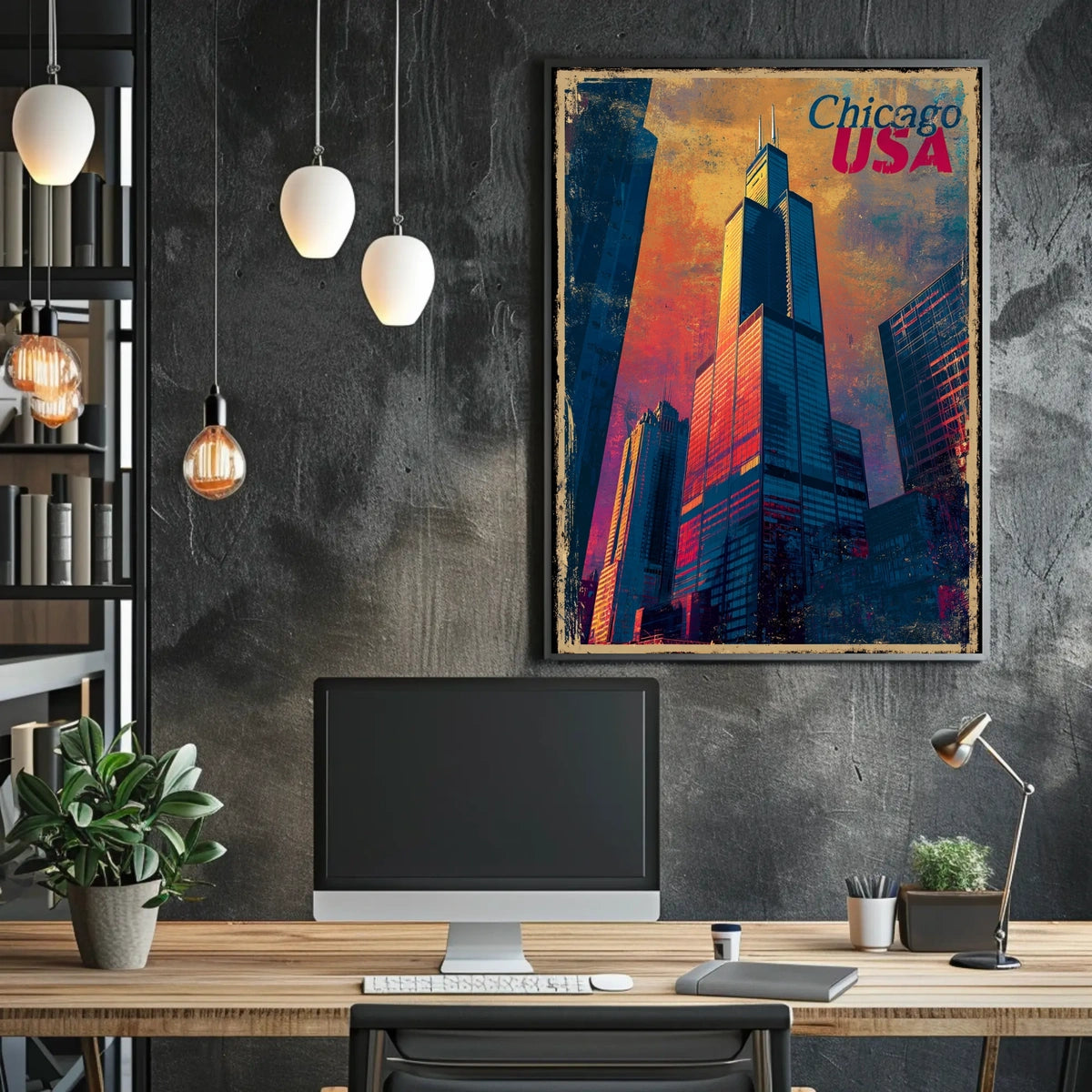 Chicago Skyline Poster