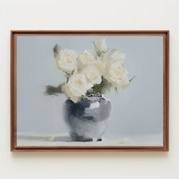 Serenity in White Poster