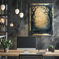 Mystical Gothic Eerie Forest Scene Artistic or Pop Culture Poster
