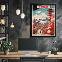 Traditional Japanese Scene Travel Poster