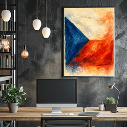 Abstract National Colors Abstract Poster