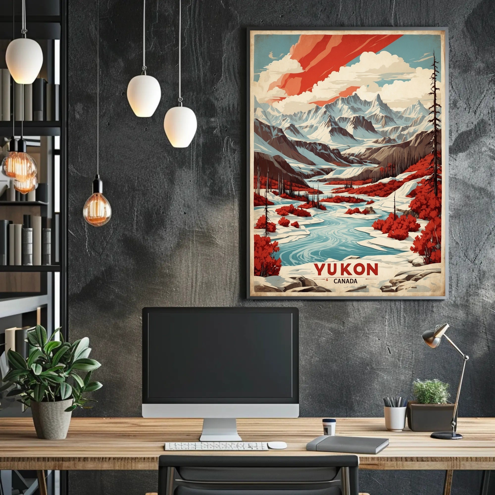 Yukon Wilderness Adventure Travel Poster