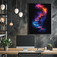 DNA Cosmos: Futuristic Art Poster of Discovery