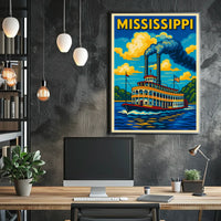 Mississippi Riverboat Adventure Poster