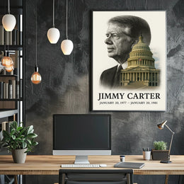 Jimmy Carter 39th President of the United States Reflections Poster