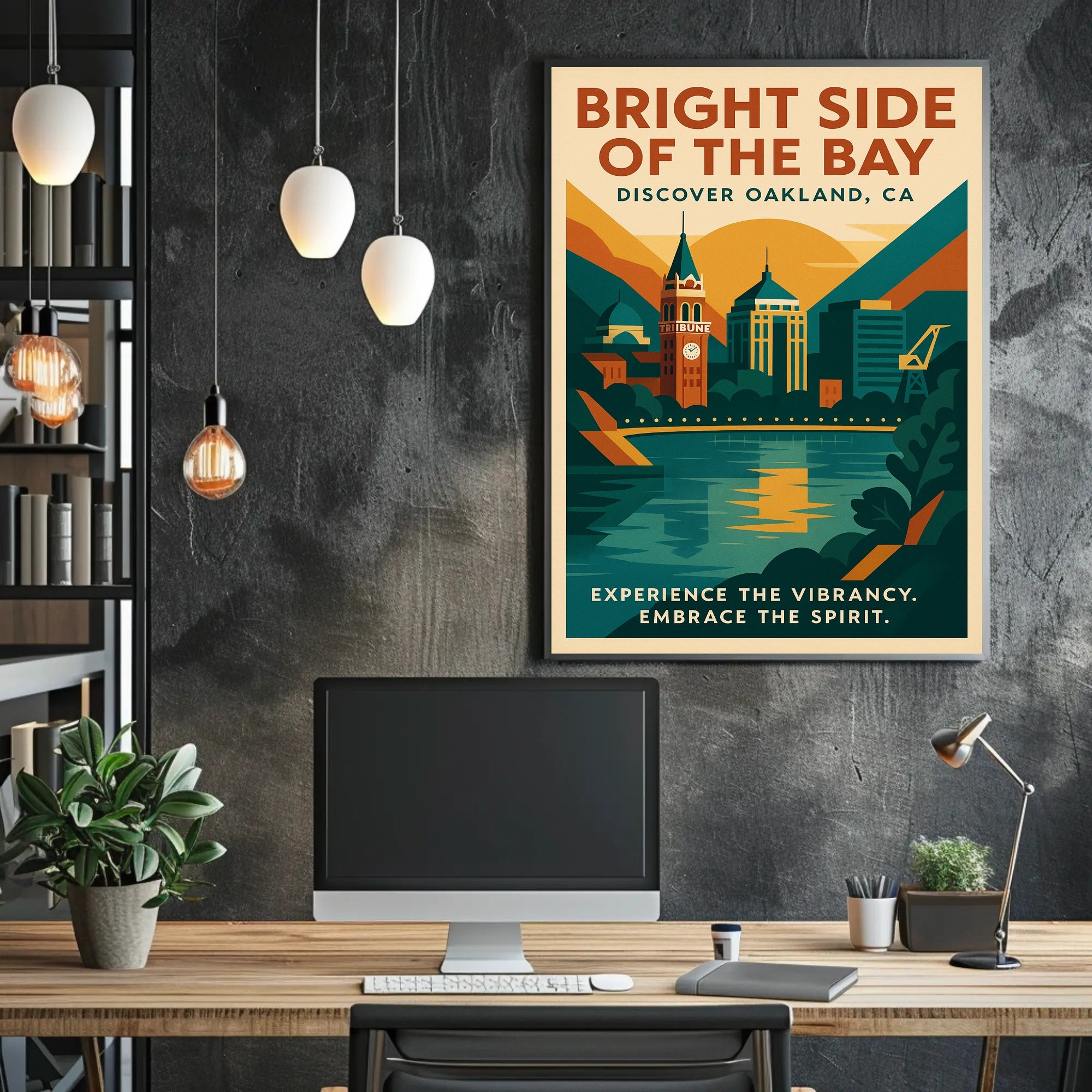 Oakland Skyline Travel Poster