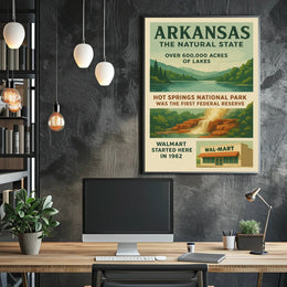 Arkansas The Natural State Poster