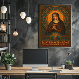 Saint Frances Of Rome Poster