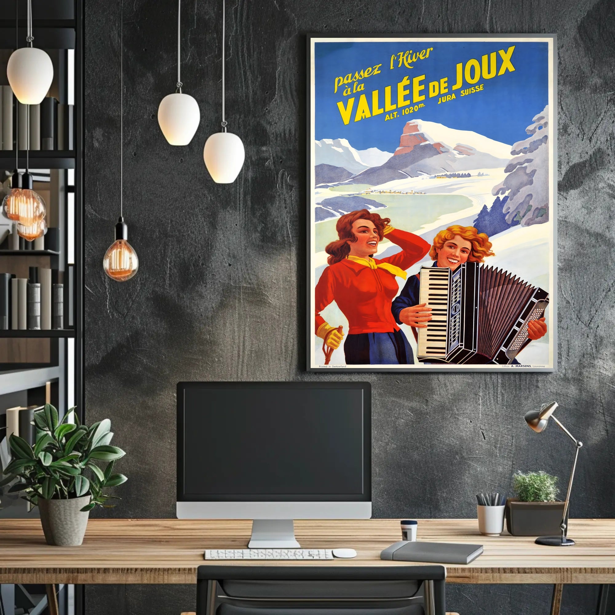 Winter in Vallée de Joux Poster PosterGoat