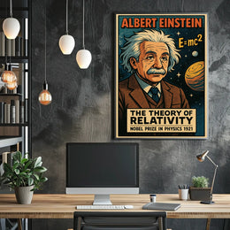 Einstein Relativity Cosmic Science Collector Poster