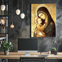 Renaissance Maternal Affection Spiritual Art Poster