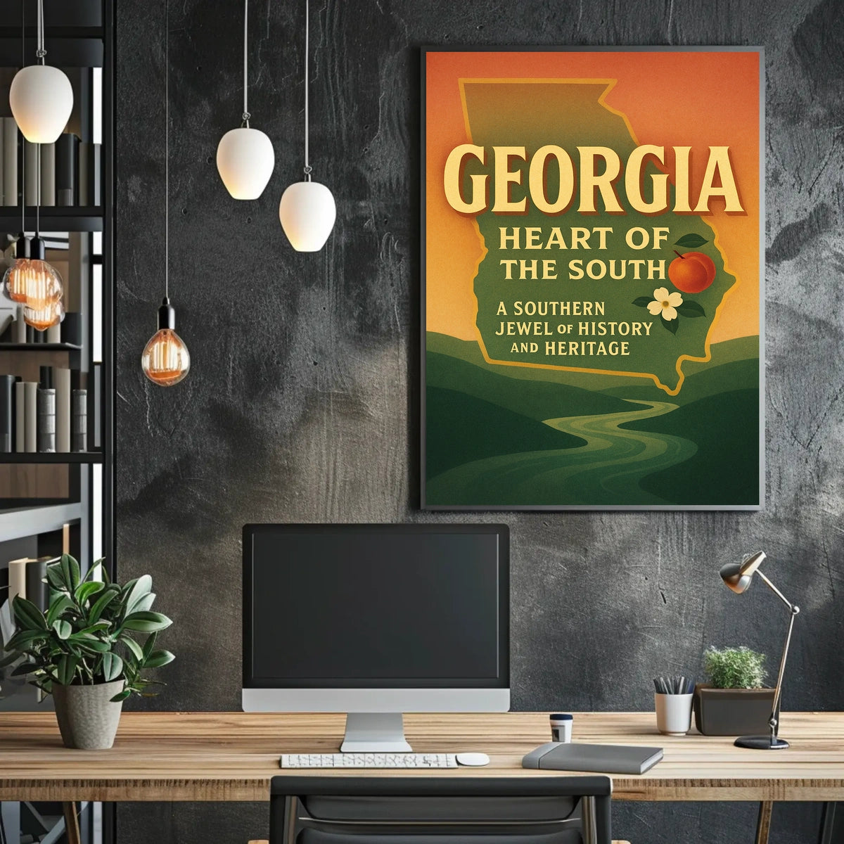 Georgia Heart Of The South Poster