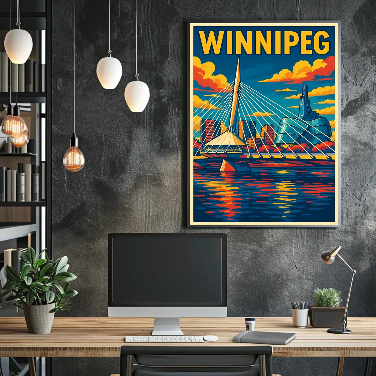 Vibrant Winnipeg Poster