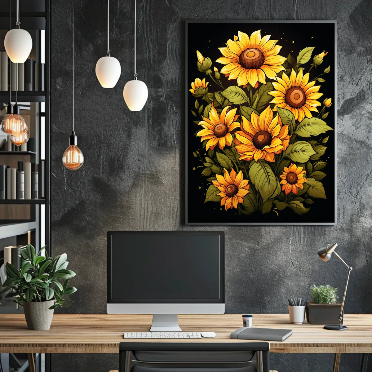 Sunflower Symphony Poster