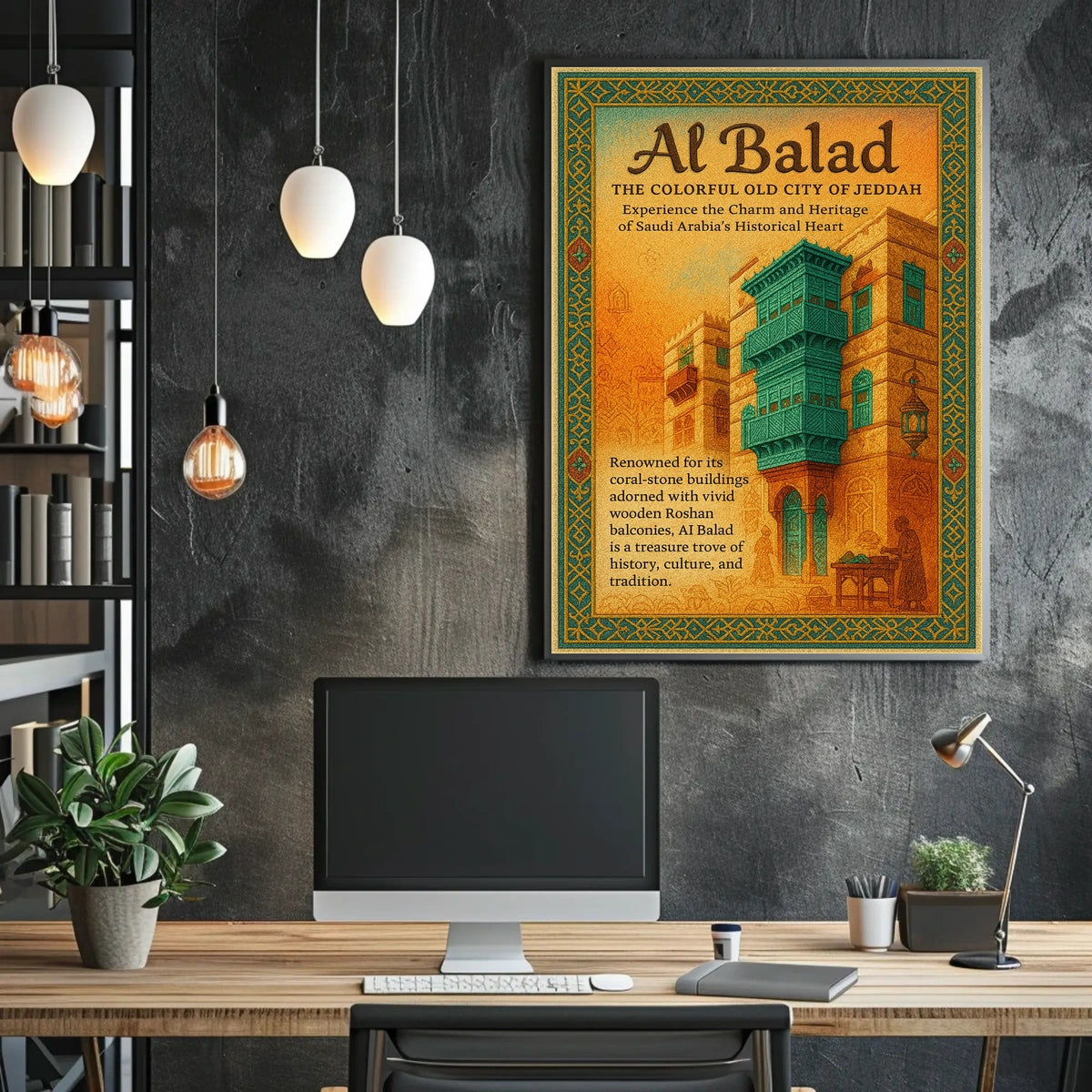 Al Balad The Colorful Old City Of Poster