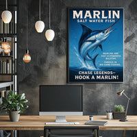 Marlin Saltwater Adventure Poster PosterGoat