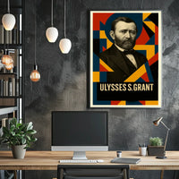 Ulysses S. Grant 18th President of the United States Abstract Pop Poster