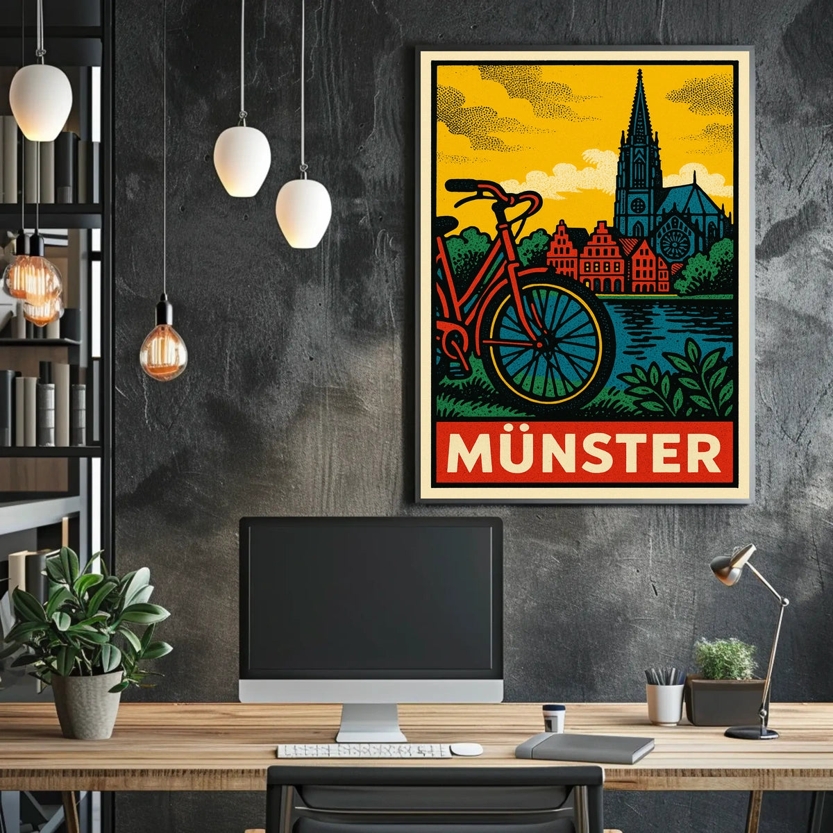 Münster Travel Poster