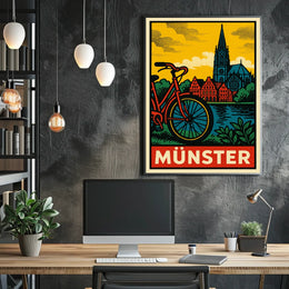 Münster Travel Poster