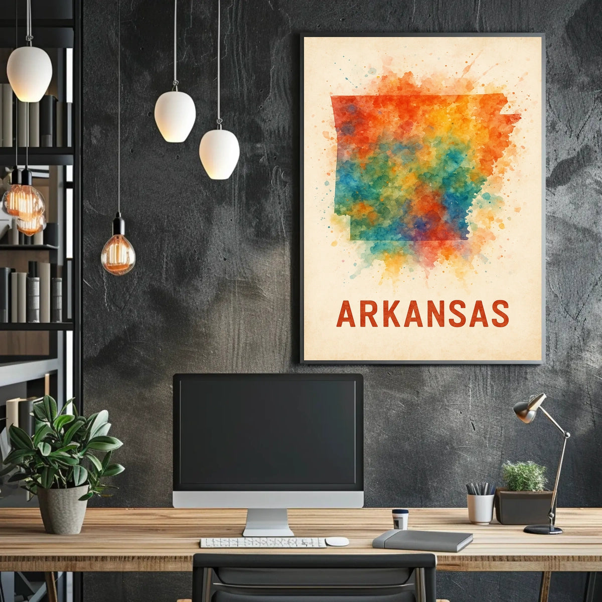 Arkansas State Art Poster