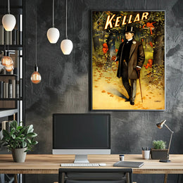 Magical Performer with Imps in Enchanted Forest Artistic Poster