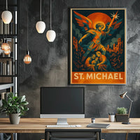 St. Michael Protector In Art Poster