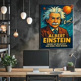 Albert Einstein Theory Of Relativity Poster