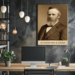 Rutherford B. Hayes Vintage Presidential Portrait Poster