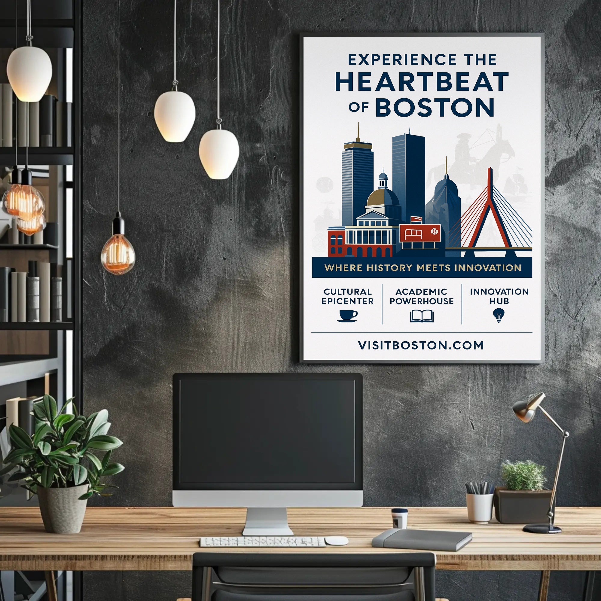 Experience the Heartbeat of Boston Poster