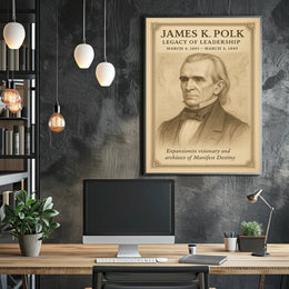 James K Polk Legacy of Leadership Poster Art Print PosterGoat