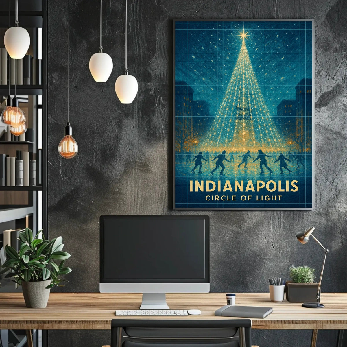 Indianapolis Circle Of Light Poster