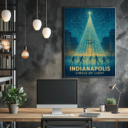 Indianapolis Circle Of Light Poster